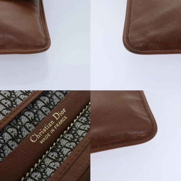 Christian Dior Chain Shoulder Bag Leather Brown Auth yk15370 - Picture 15 of 15